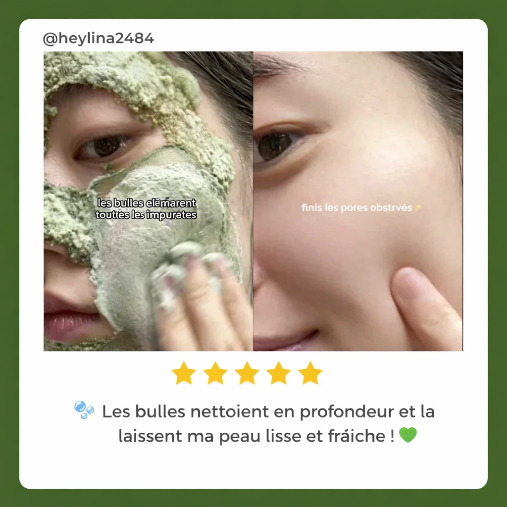 Eclora™ Masque Bubble Détox au Basilic Sacré