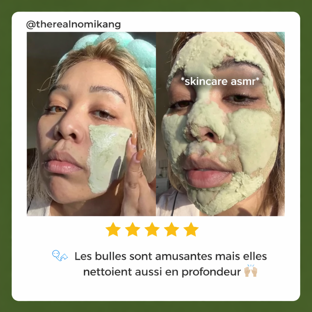 Eclora™ Masque Bubble Détox au Basilic Sacré