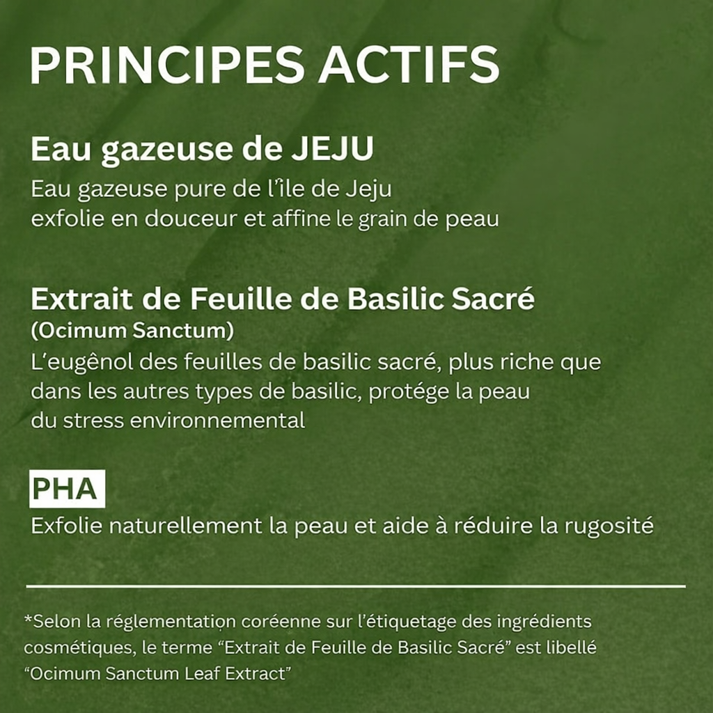 Eclora™ Masque Bubble Détox au Basilic Sacré